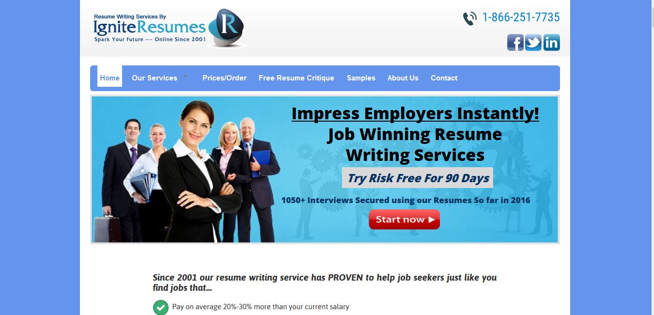 Resume writing website